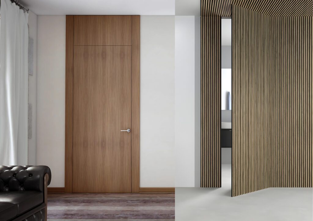 puertas invisibles alistonadas